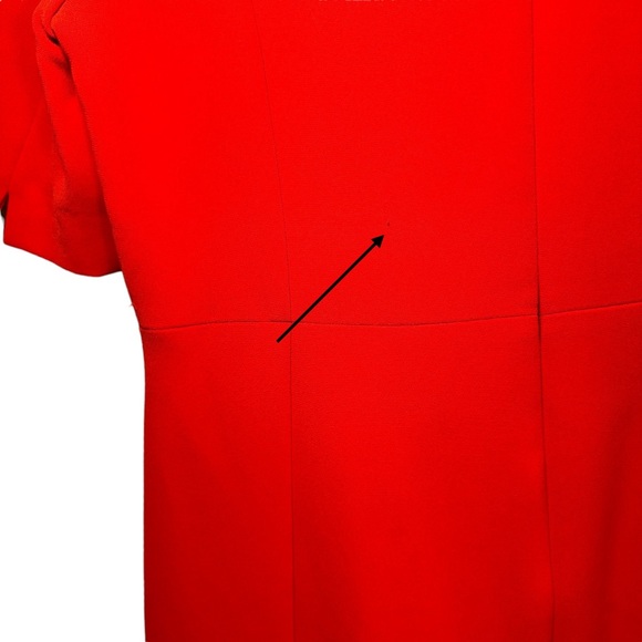 L. K. Bennett Red Cayla Midi Dress Size 10 - Picture 6 of 16